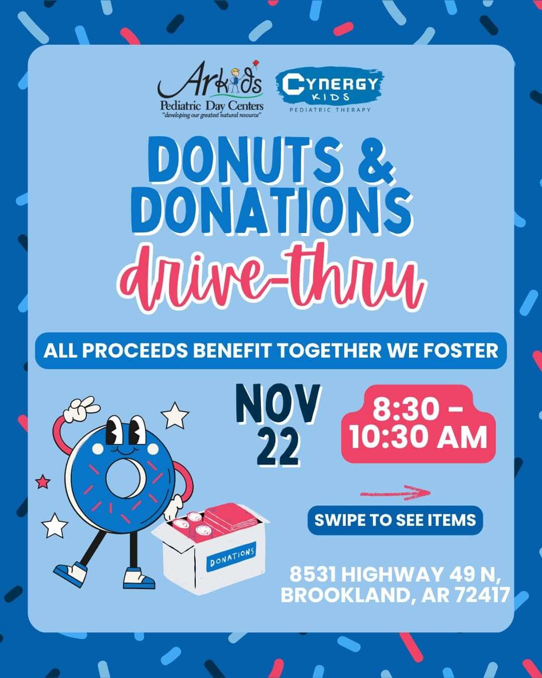 Donuts and Donations Drive Thru