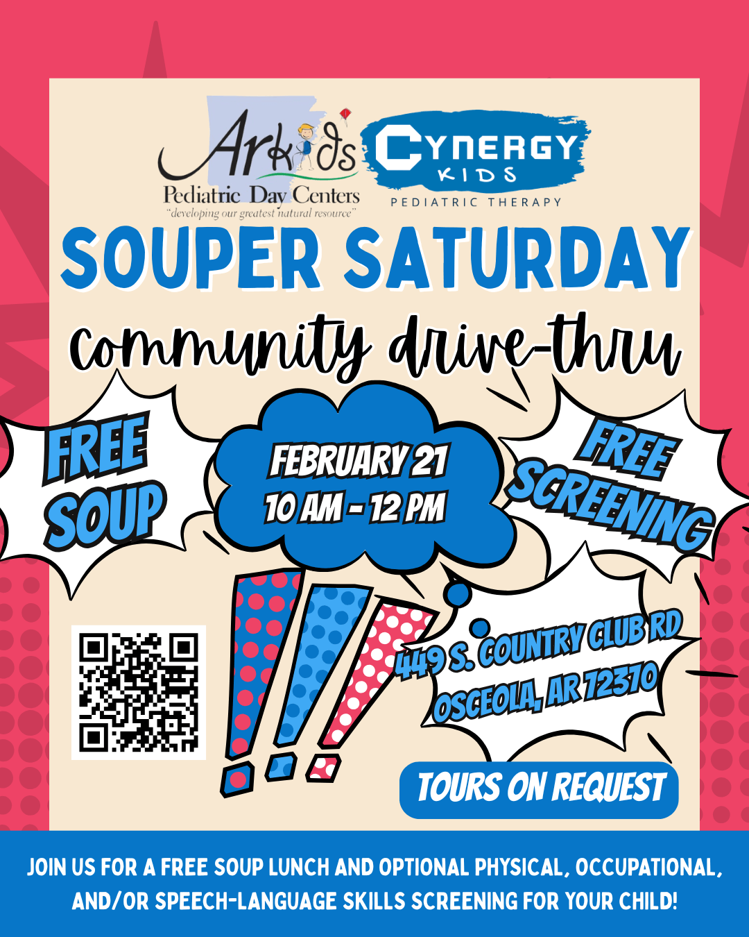 Souper Saturday Community Drive-thru - Feb 21 10:00 AM - 12:00 PM - 449 S. Country Club Rd