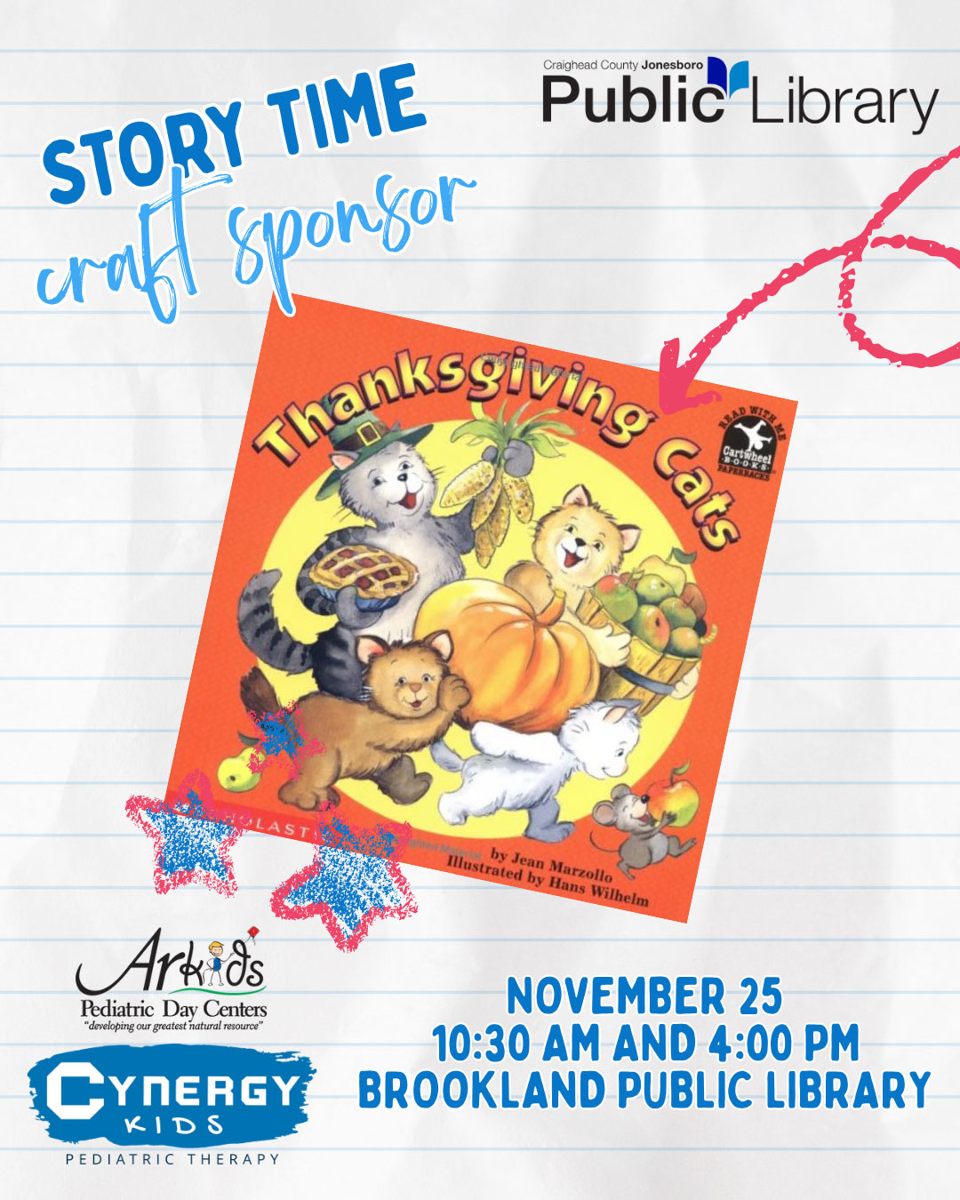 Brookland Public Library Storytime and Craft