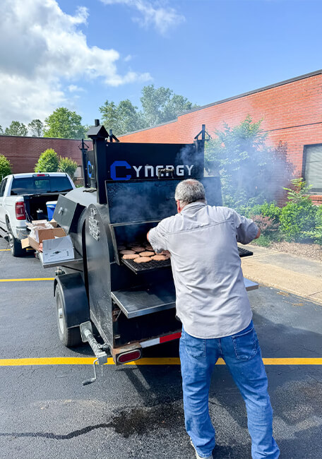 Grilling for the Craighead Nursing Home